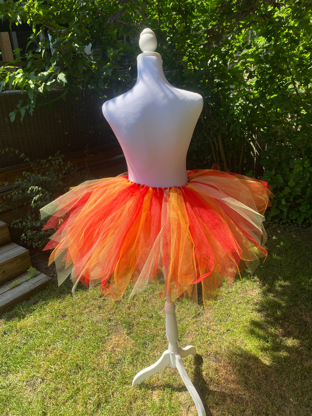 Fire Ember Adult Tutu Skirt – Red Orange Yellow Flames