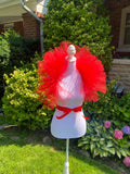 Red Tulle Boa Collar