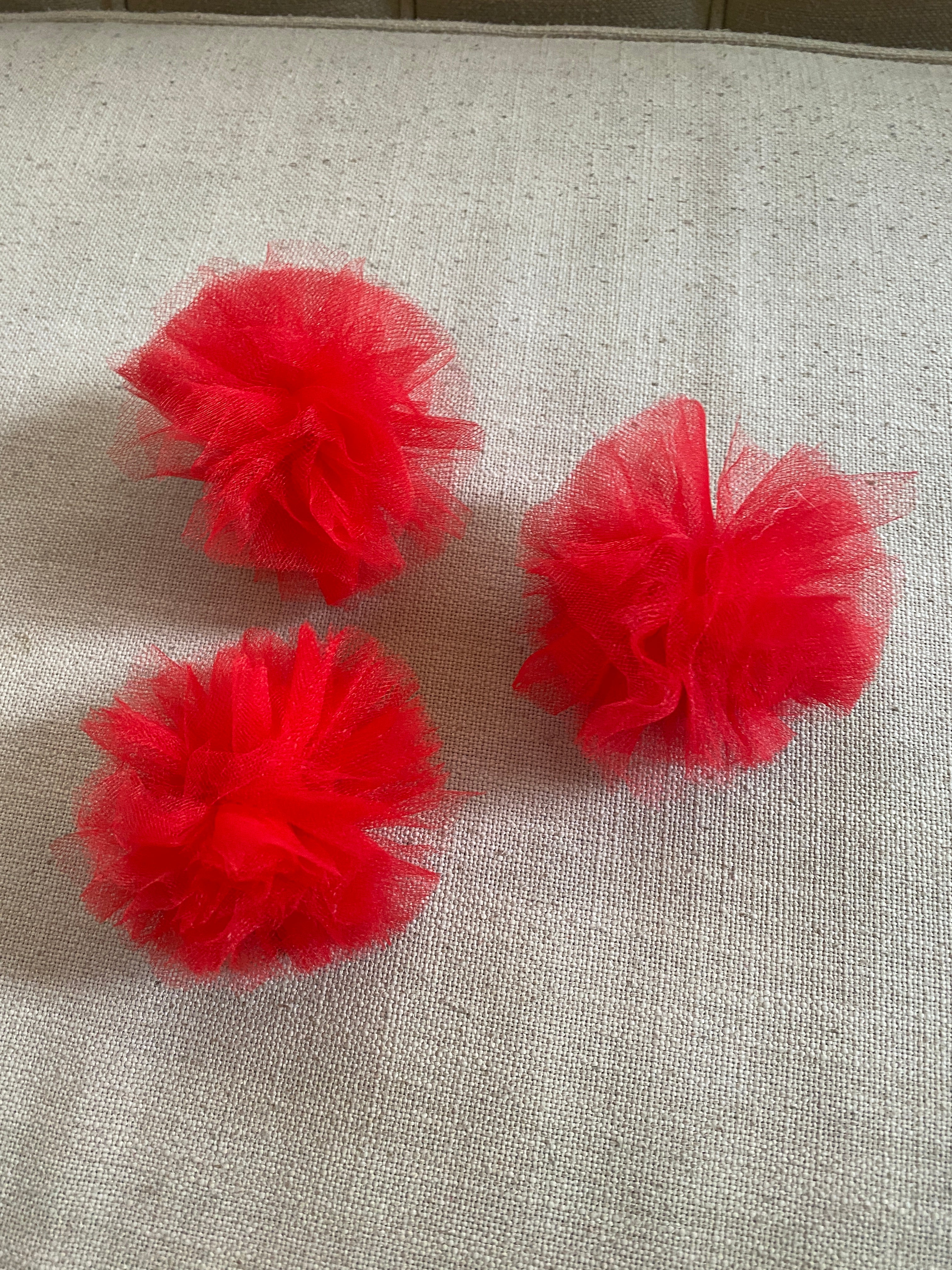 Pennywise Clown Tutu – Grey Tulle with Removable Red Pom Poms