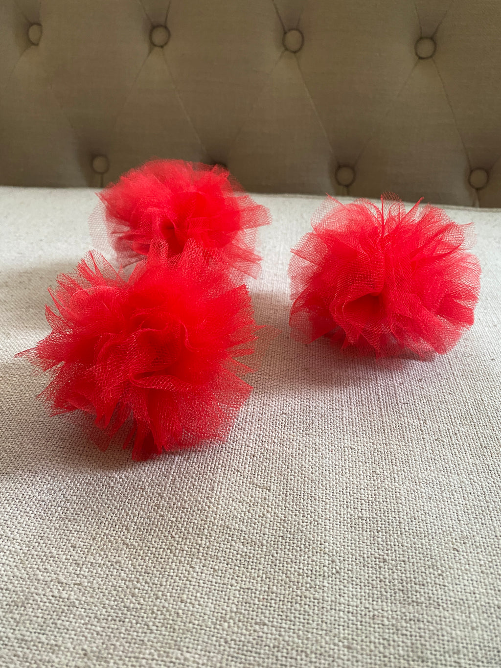 Pennywise Clown Tutu – Grey Tulle with Removable Red Pom Poms