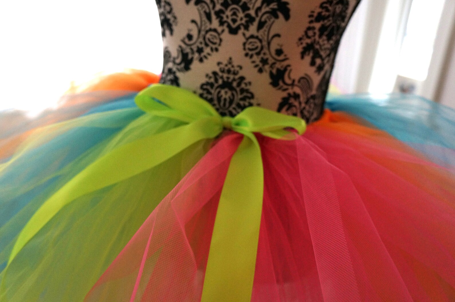 Neon Rainbow Adult Tutu Skirt
