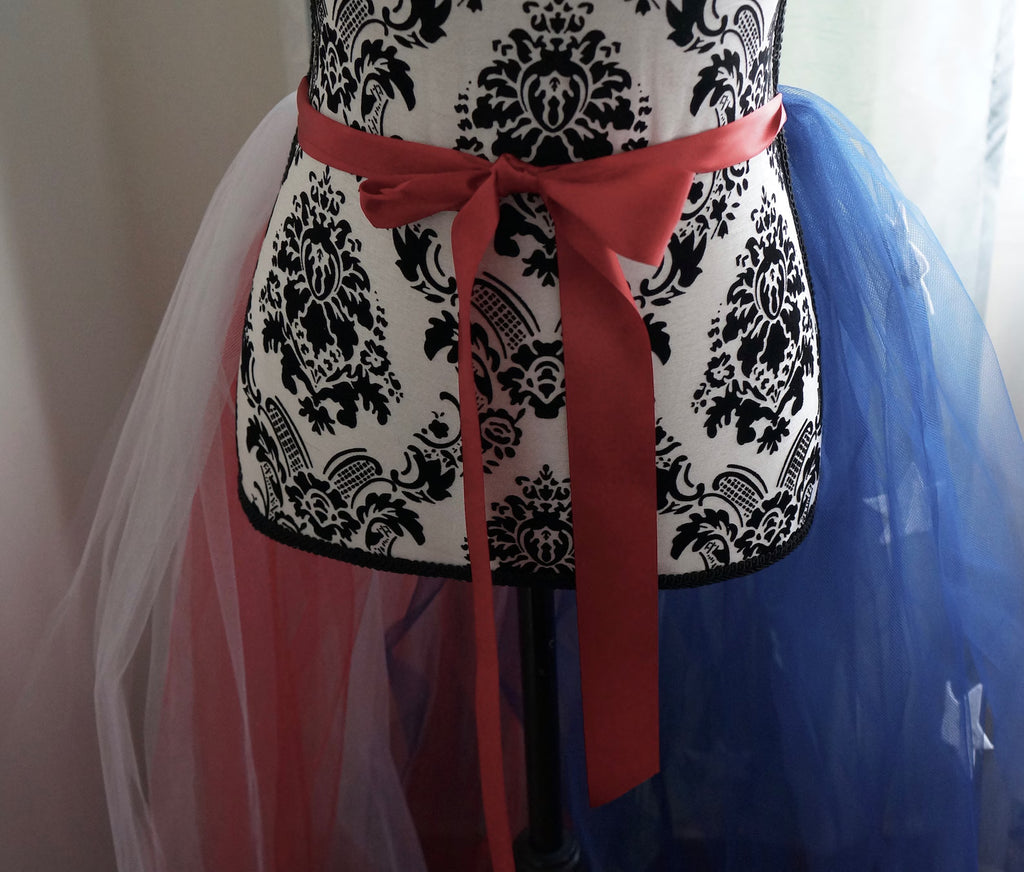 USA Tulle Overskirt & Train with Felt Stars – Adult